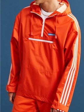 Adidas Tennoji Windbreaker Pullover with White 3-Stripes